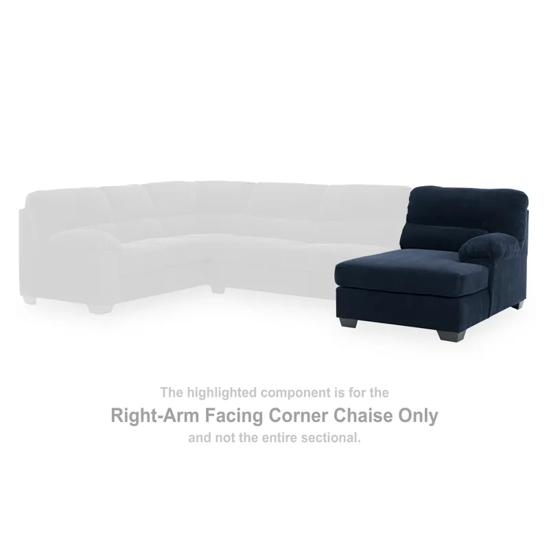 SimpleJoy Right-Arm Facing Corner Chaise