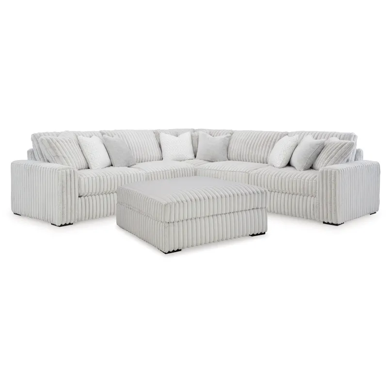 Stupendous 3-Piece Sectional and Ottoman