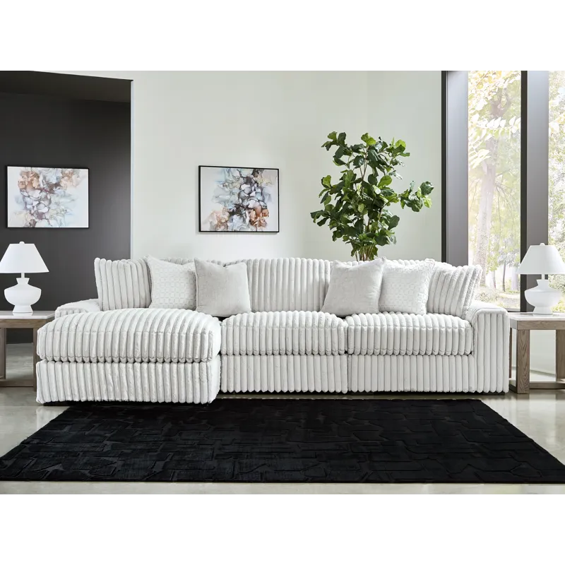 Stupendous 3-Piece Sectional with Chaise