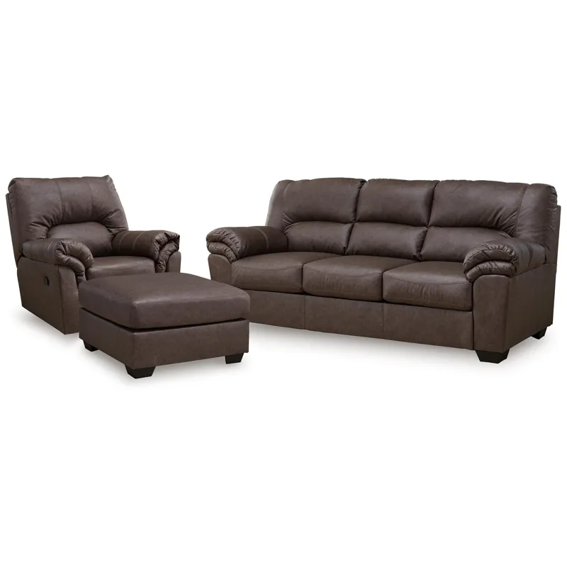 WillowBend Sofa, Recliner and Oversized Accent Ottoman