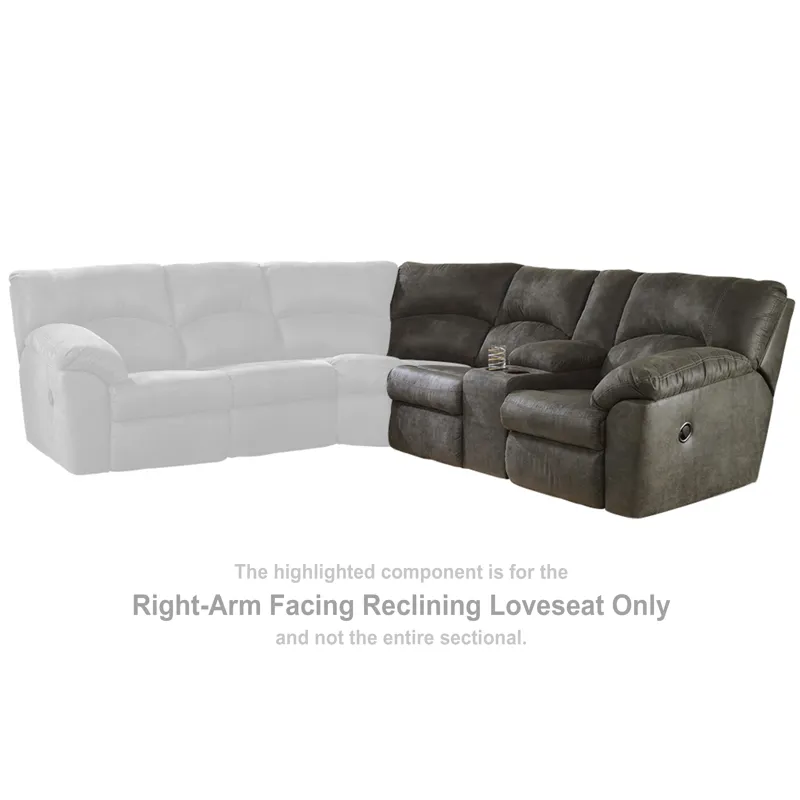 Tambo Right-Arm Facing Reclining Loveseat