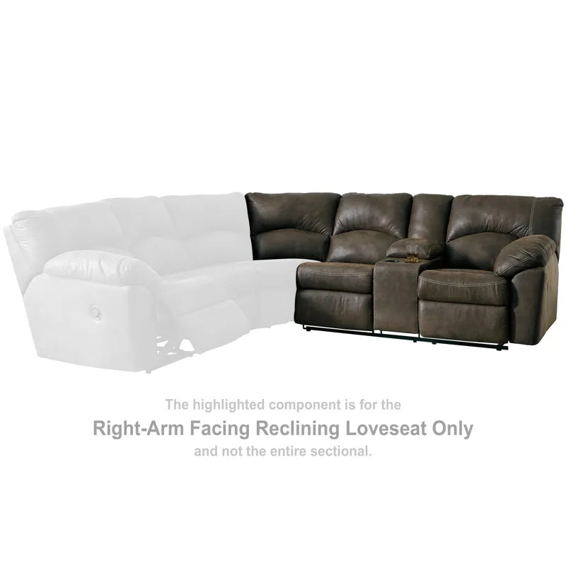 Tambo Right-Arm Facing Reclining Loveseat