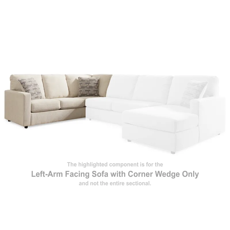 Edenfield Left-Arm Facing Sofa with Corner Wedge