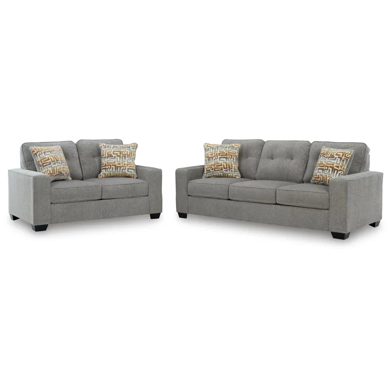 Larimer Queen Sofa Sleeper and Loveseat