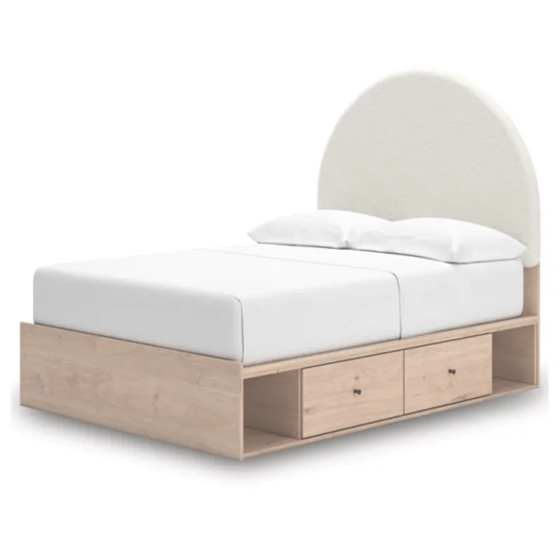 Arloster Full Upholstered Panel Bed with Storage