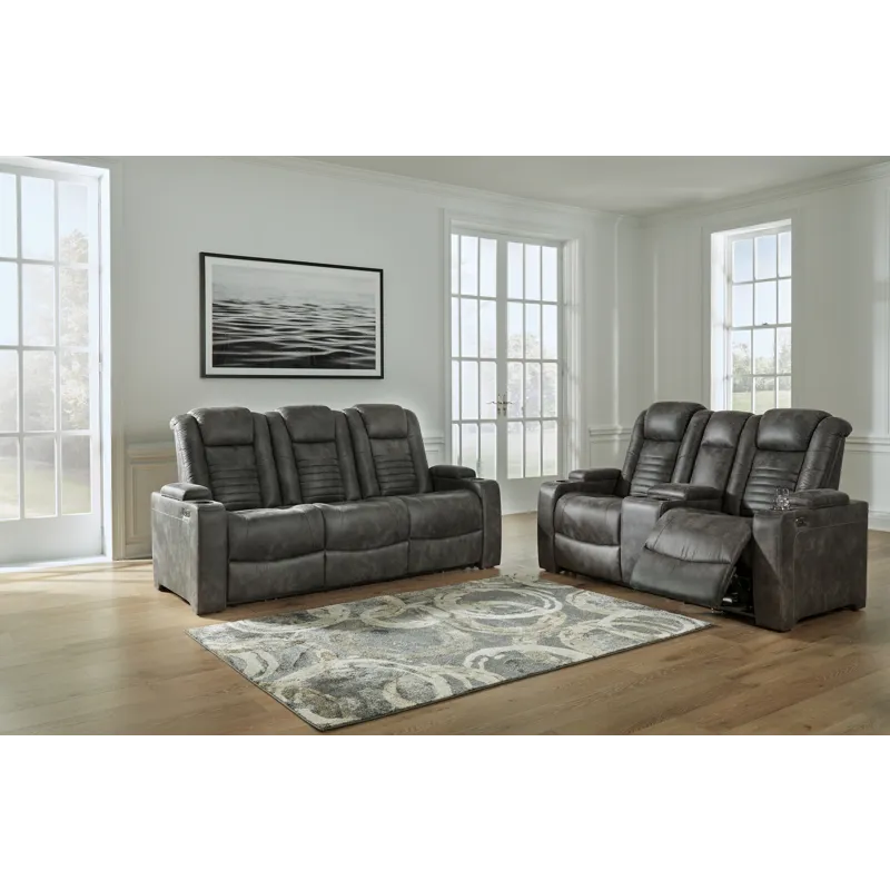 Soundcheck Power Reclining Sofa and Loveseat
