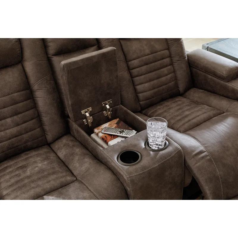 Soundcheck Power Reclining Loveseat with Console