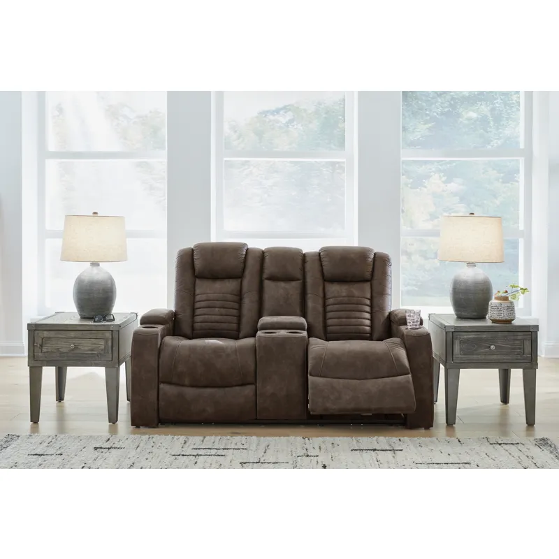 Soundcheck Power Reclining Loveseat with Console