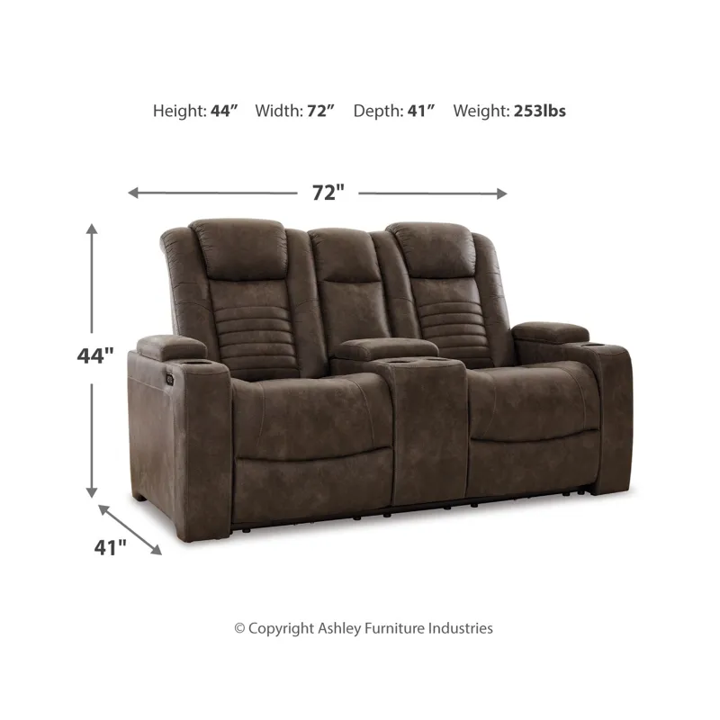 Soundcheck Power Reclining Loveseat with Console