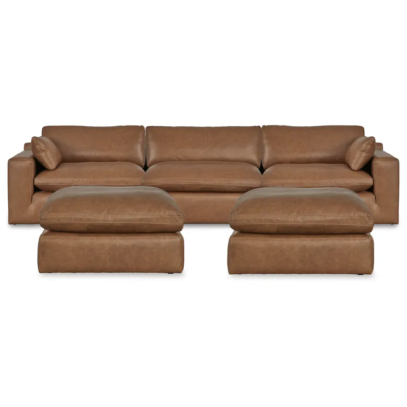 Emilia 3-Piece Sectional and 2 Ottomans
