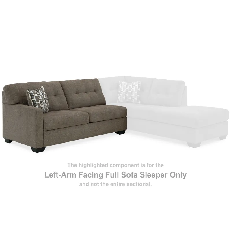 Mahoney Left-Arm Facing Full Sofa Sleeper