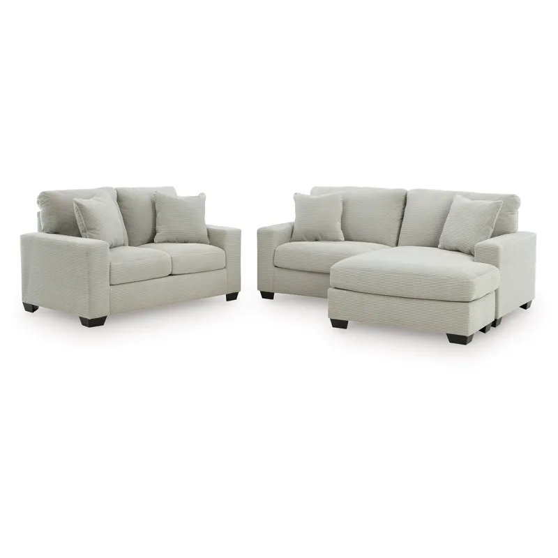 Greenbriar Sofa Chaise and Loveseat