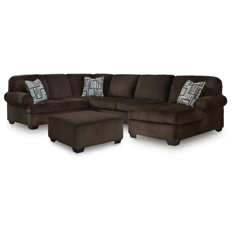Kimlee 3-Piece Sectional and Ottoman