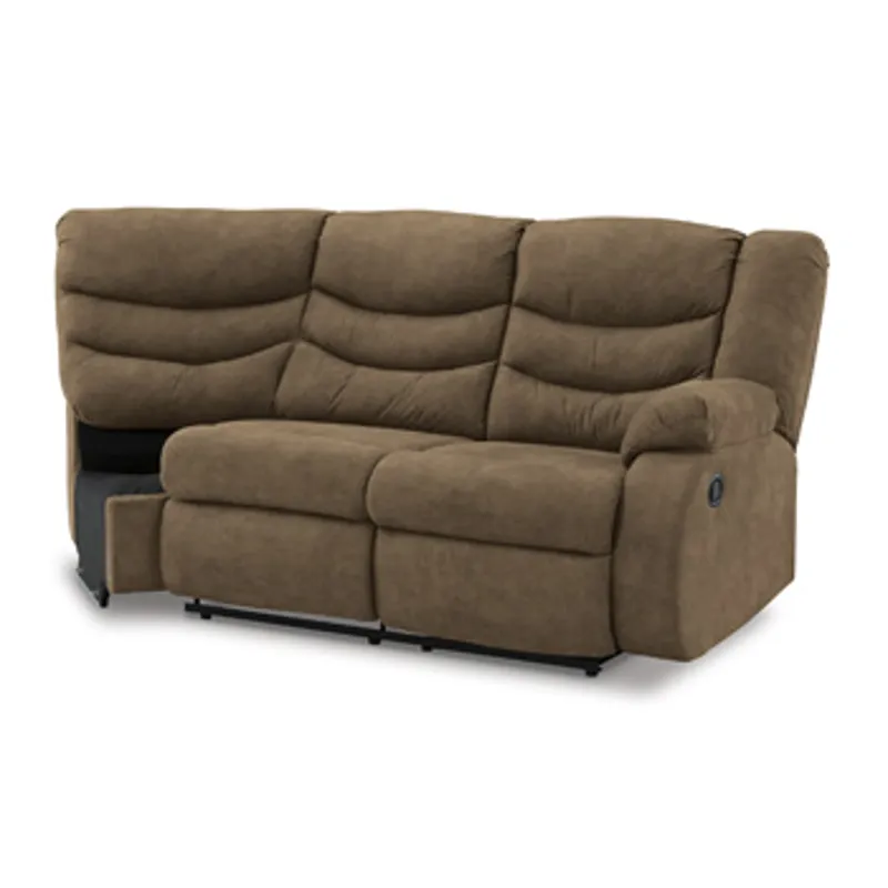 Partymate Right-Arm Facing Reclining Loveseat with Half Wedge