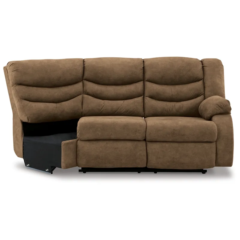 Partymate Right-Arm Facing Reclining Loveseat with Half Wedge