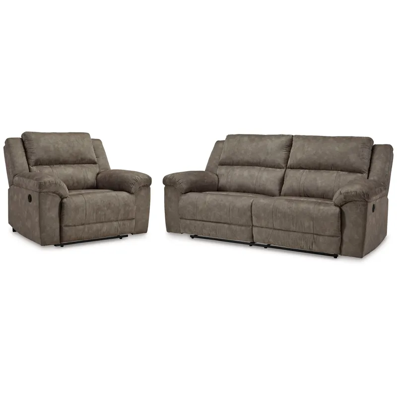 Laresview Reclining Sofa and Oversized Recliner