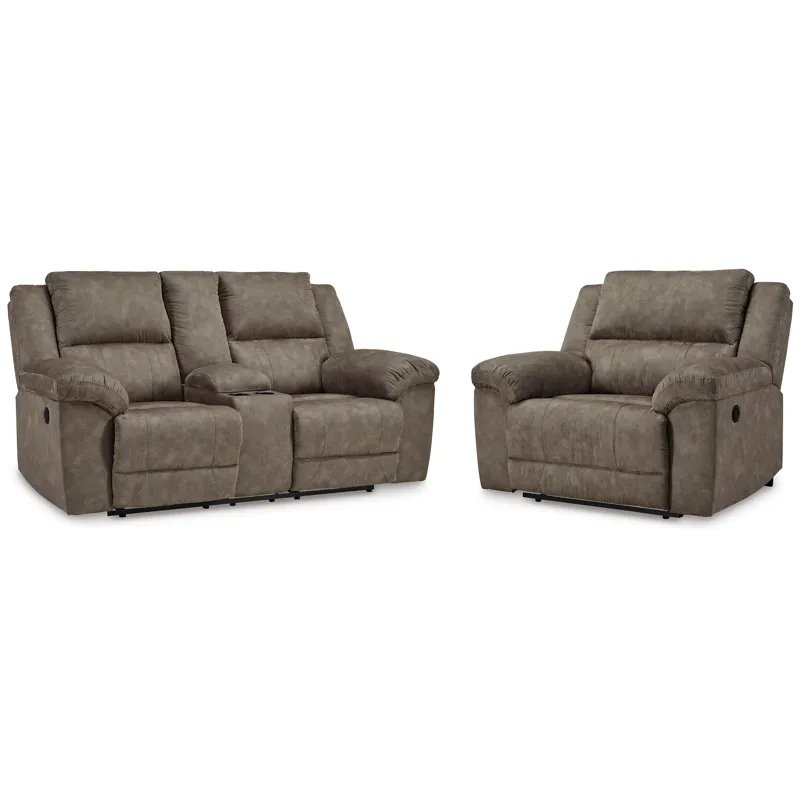 Laresview Reclining Loveseat and Oversized Recliner