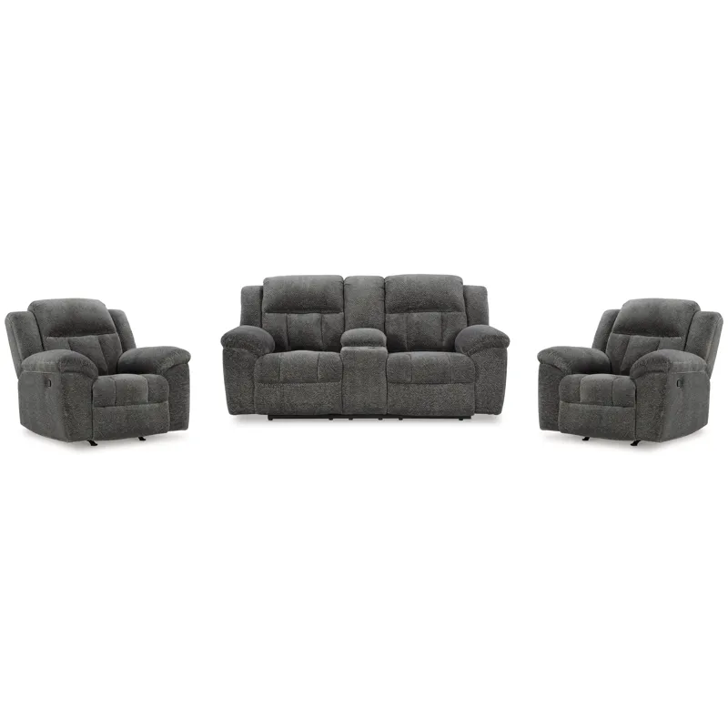 Frohn Reclining Loveseat with Console and 2 Recliners