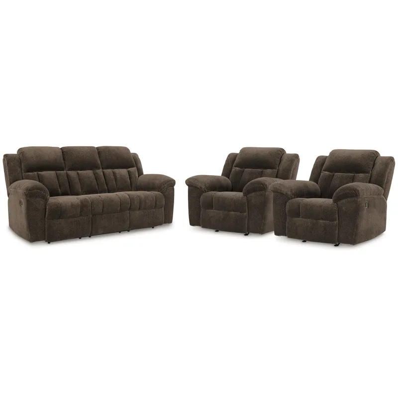 Frohn Reclining Sofa and 2 Recliners