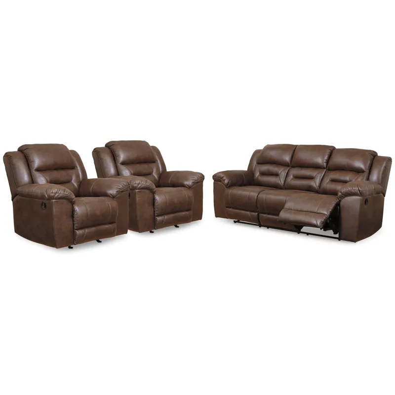 Stoneland Reclining Sofa and 2 Recliners