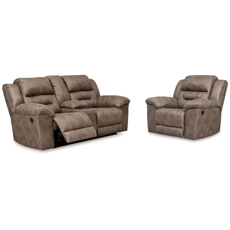 Stoneland Reclining Loveseat and Recliner