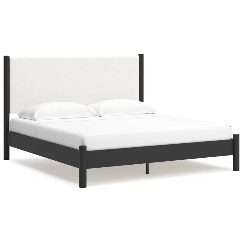 Cadmori King Upholstered Panel Bed