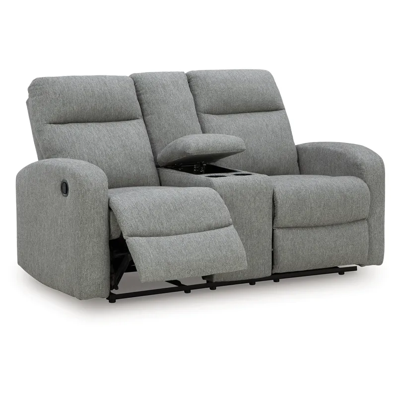Gauntlet Reclining Loveseat with Console