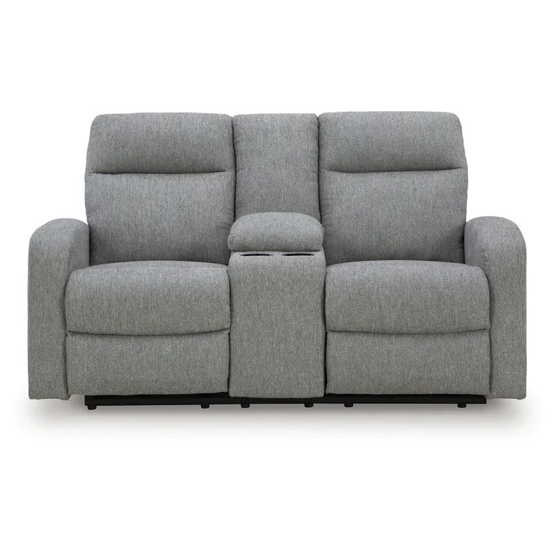 Gauntlet Reclining Loveseat with Console