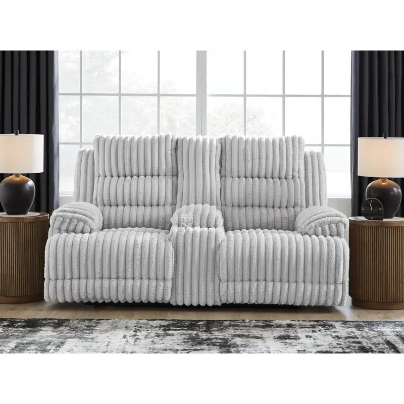 Technique Power Reclining Loveseat with Console