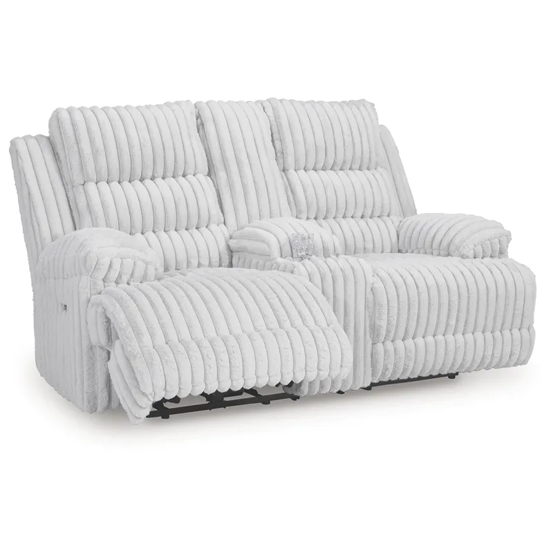 Technique Power Reclining Loveseat with Console