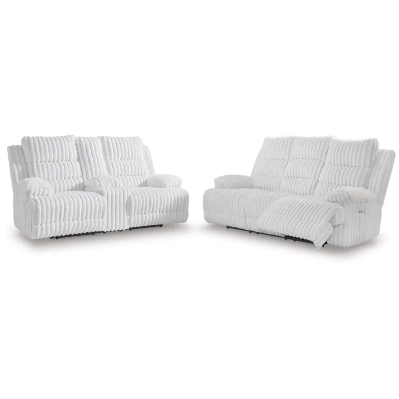 Technique Power Reclining Sofa and Loveseat