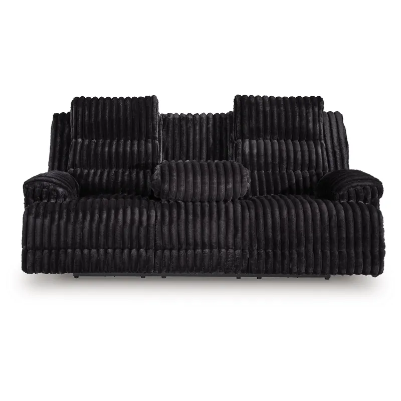 Technique Power Reclining Sofa with Drop Down Table