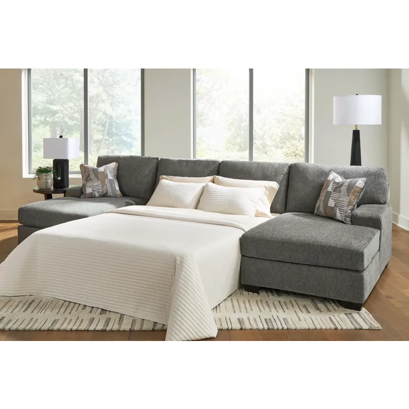 Clarington 3-Piece Sleeper Sectional with Double Chaise