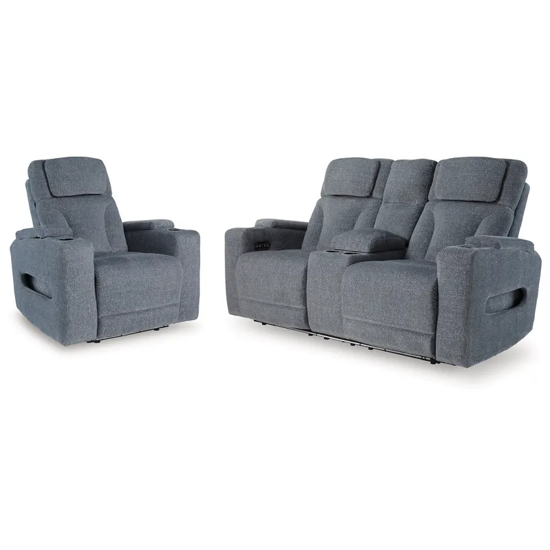Studio Cave Power Reclining Loveseat and Power Recliner