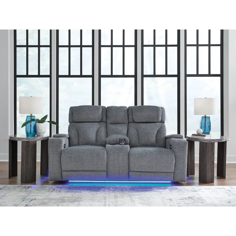 Studio Cave Power Reclining Loveseat with Console