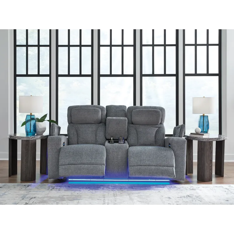 Studio Cave Power Reclining Loveseat with Console
