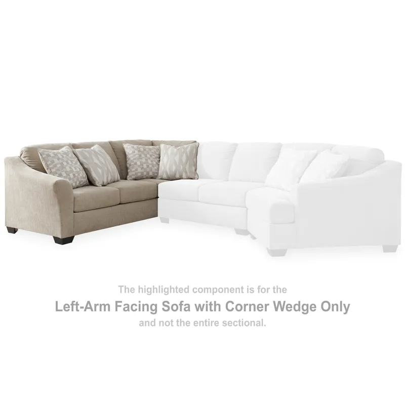 Brogan Bay Left-Arm Facing Sofa with Corner Wedge