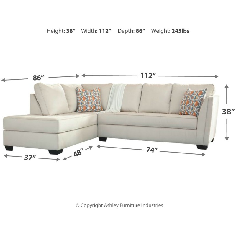 Filone 2-Piece Sectional with Chaise