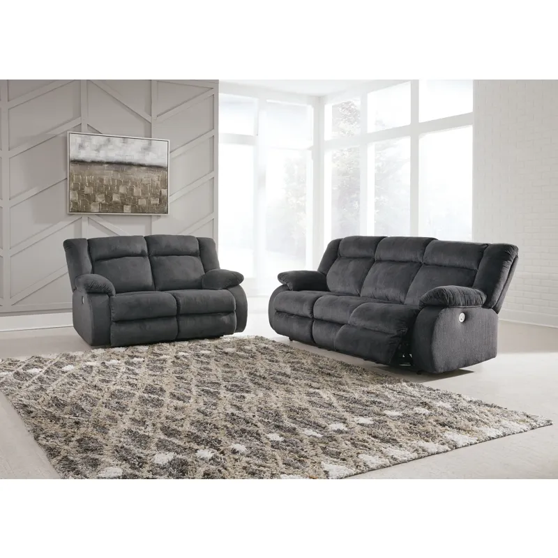Burkner Reclining Sofa and Loveseat