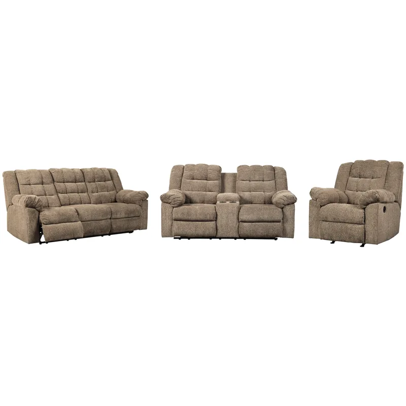Workhorse Reclining Sofa, Loveseat and Recliner