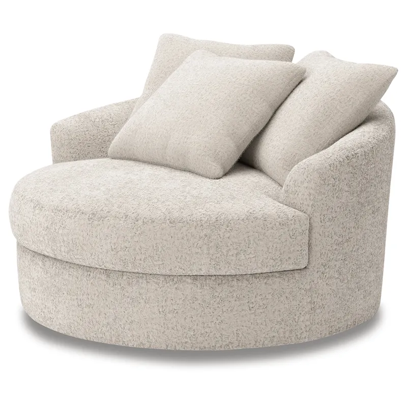 Cuddle Plush Oversized Swivel Accent Chair
