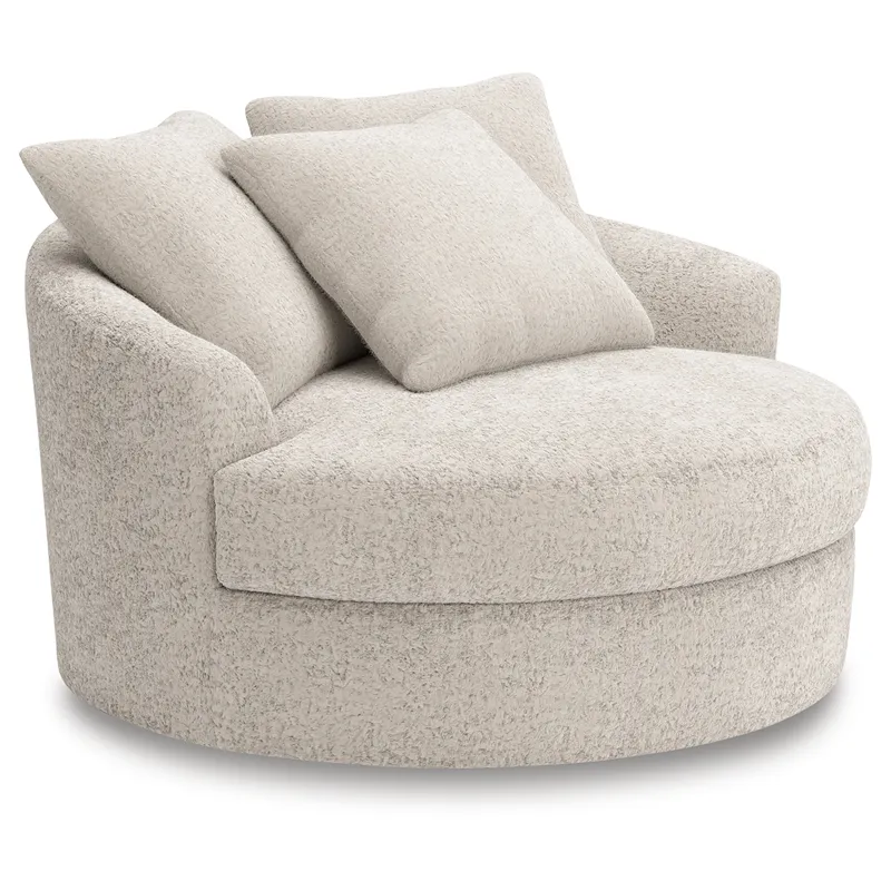 Cuddle Plush Oversized Swivel Accent Chair