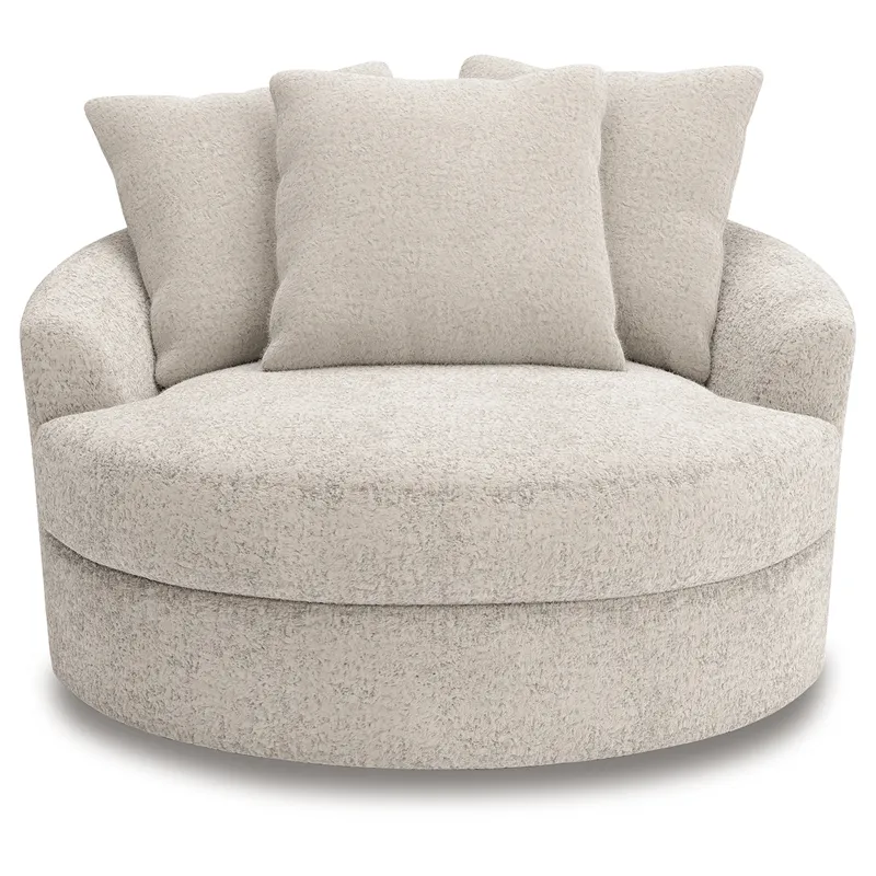 Cuddle Plush Oversized Swivel Accent Chair