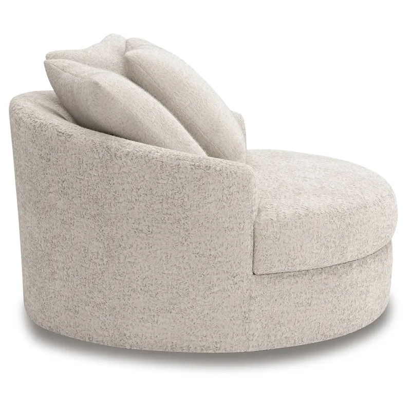 Cuddle Plush Oversized Swivel Accent Chair