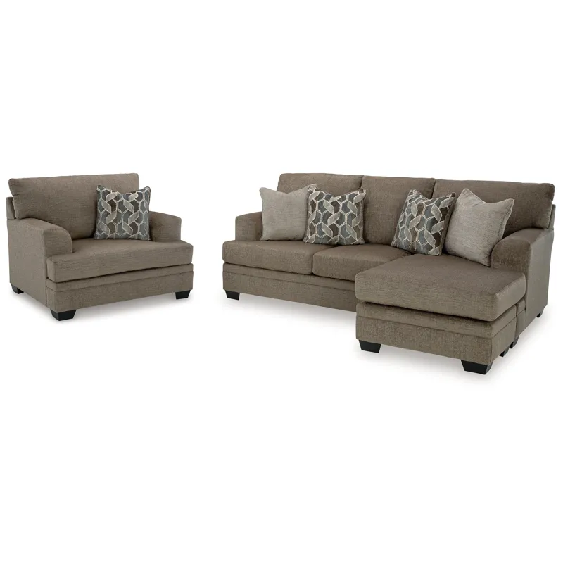 Stonemeade Sofa Chaise and Oversized Chair