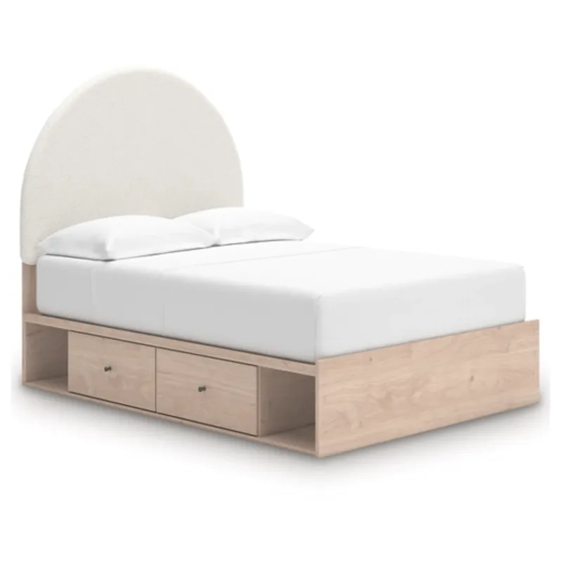 Arloster Full Upholstered Panel Bed with Storage