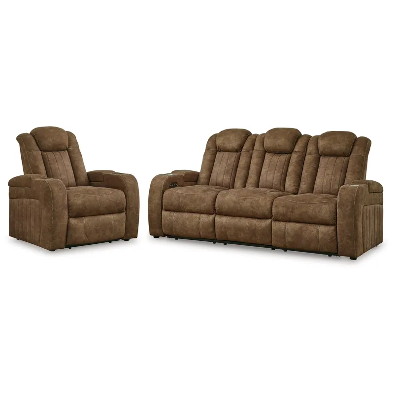 Wolfridge Power Reclining Sofa and Power Recliner