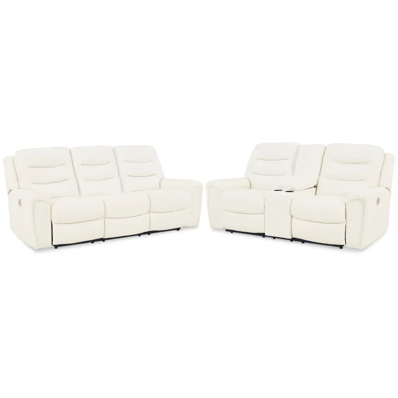 Warlin Power Reclining Sofa and Loveseat