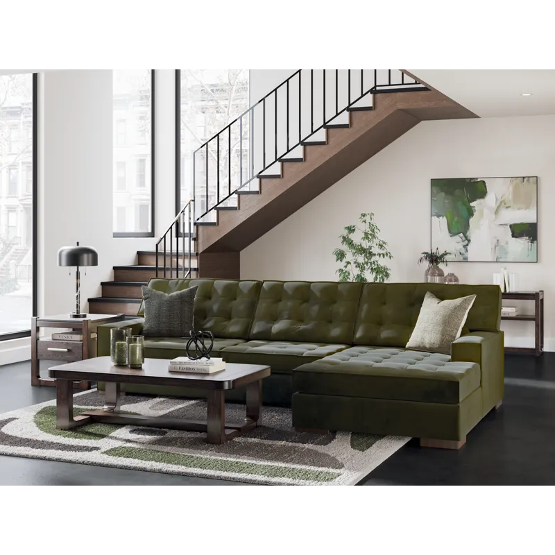 Caspian-Town 2-Piece Sectional with Chaise