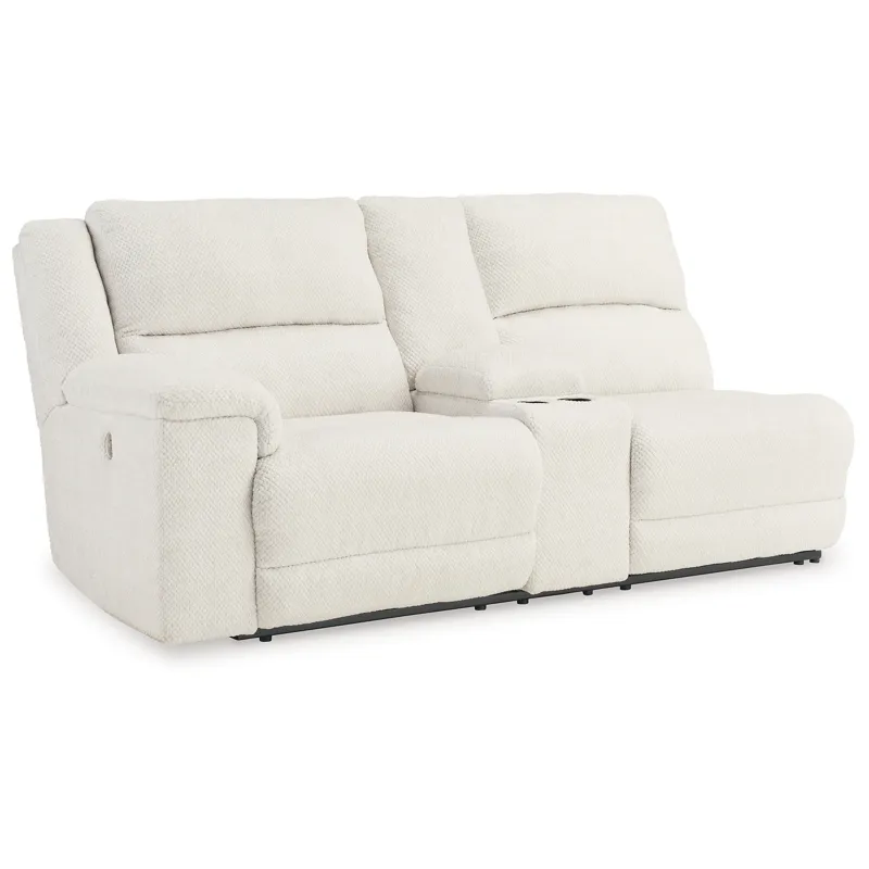 Keensburg Left-Arm Facing Power Reclining Loveseat with Console